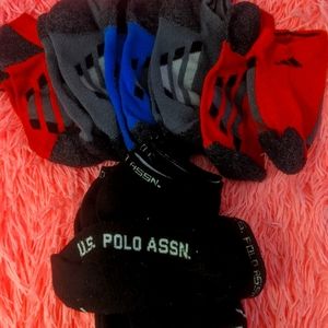 Boys addidas and polo socks